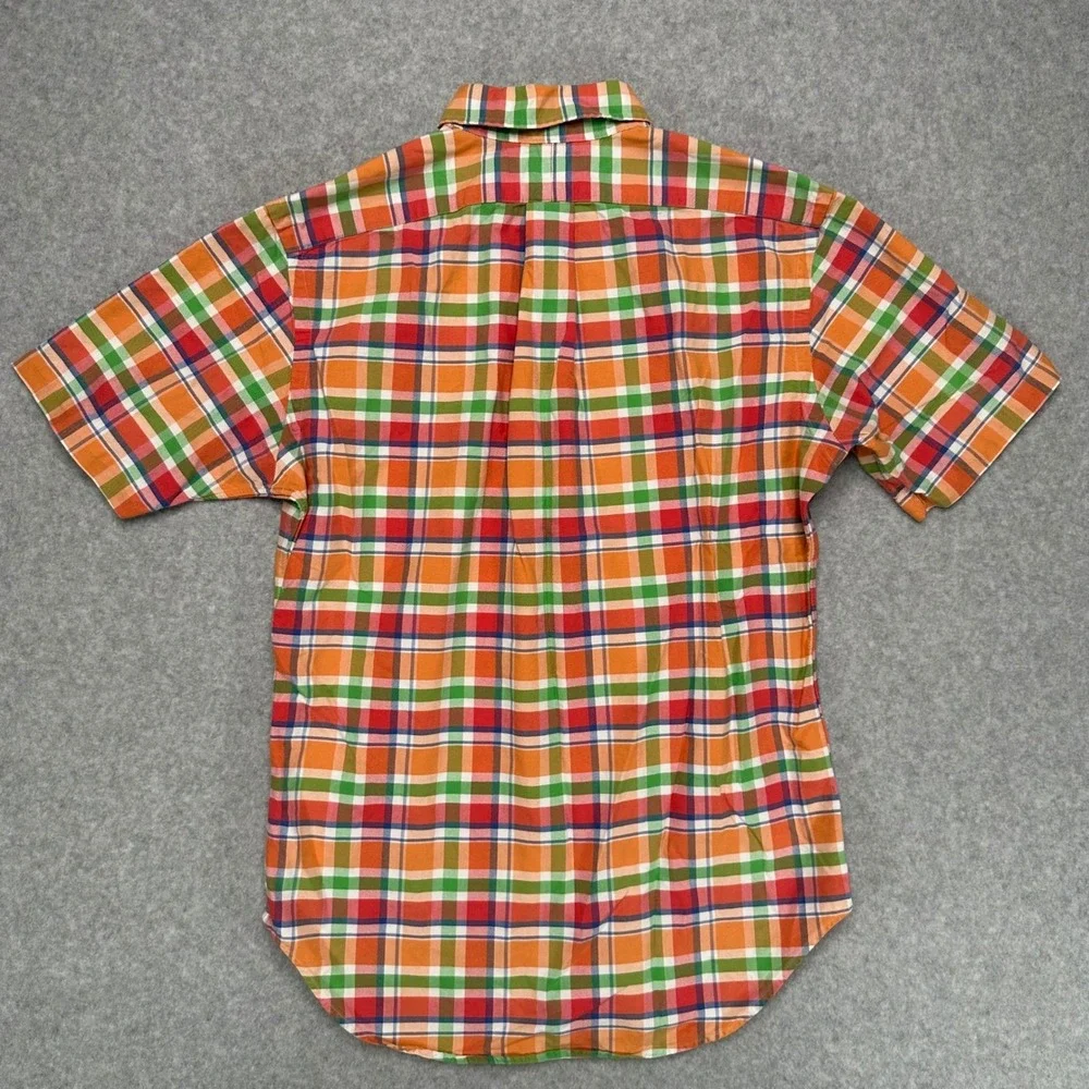 Polo Ralph Lauren Mens Small Classic Fit Plaid Short Sleeve Button Down Shirt